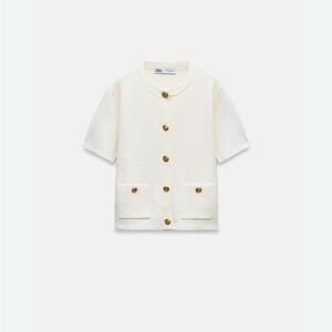 Women’s short sleeve cardigan size M